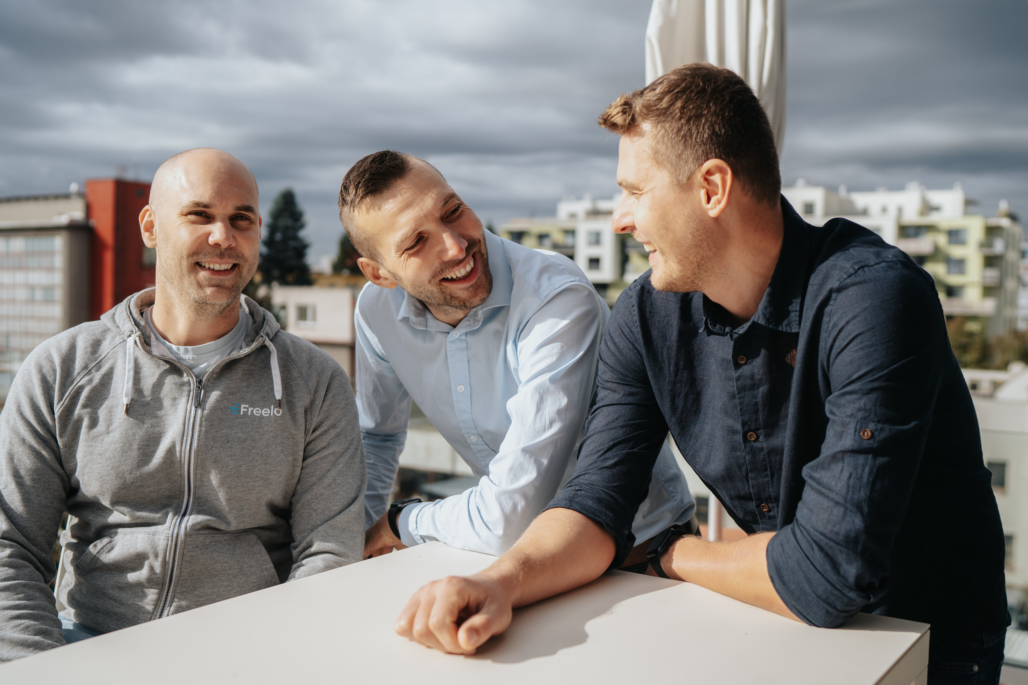 Co-founders of Freelo.cz Karel Dytrych, Jan Kulda, Karel Borkovec