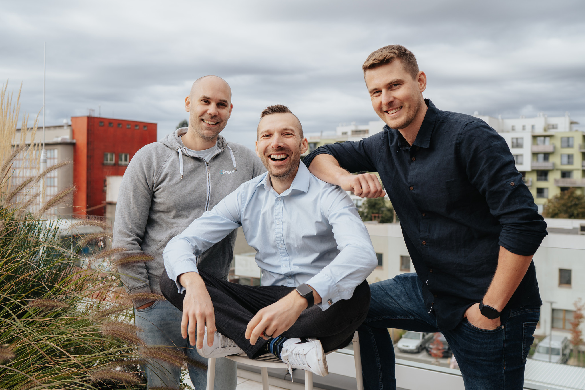 Co-founders of Freelo.cz Karel Dytrych, Jan Kulda, Karel Borkovec