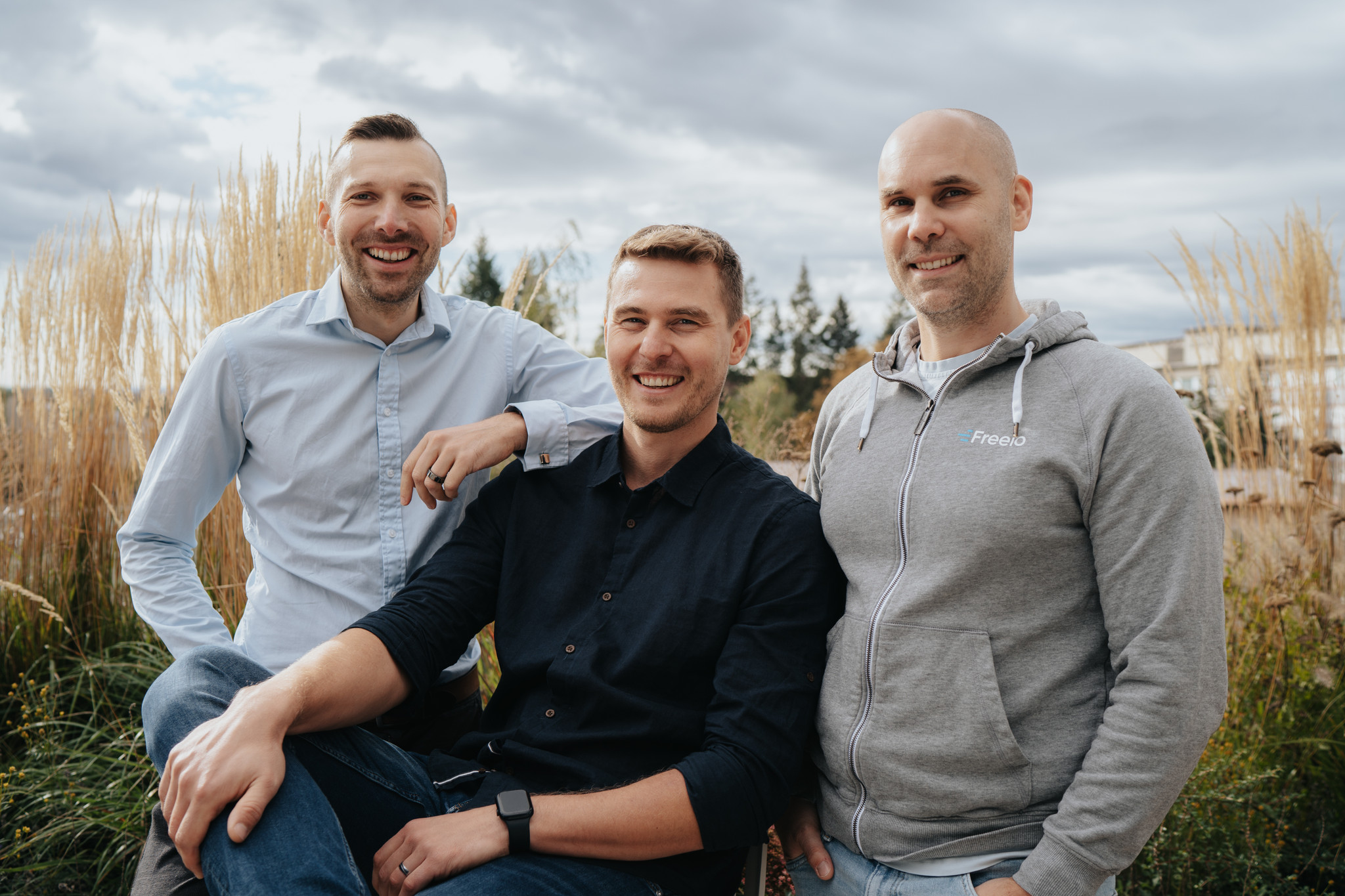 Co-founders of Freelo.cz Karel Dytrych, Jan Kulda, Karel Borkovec