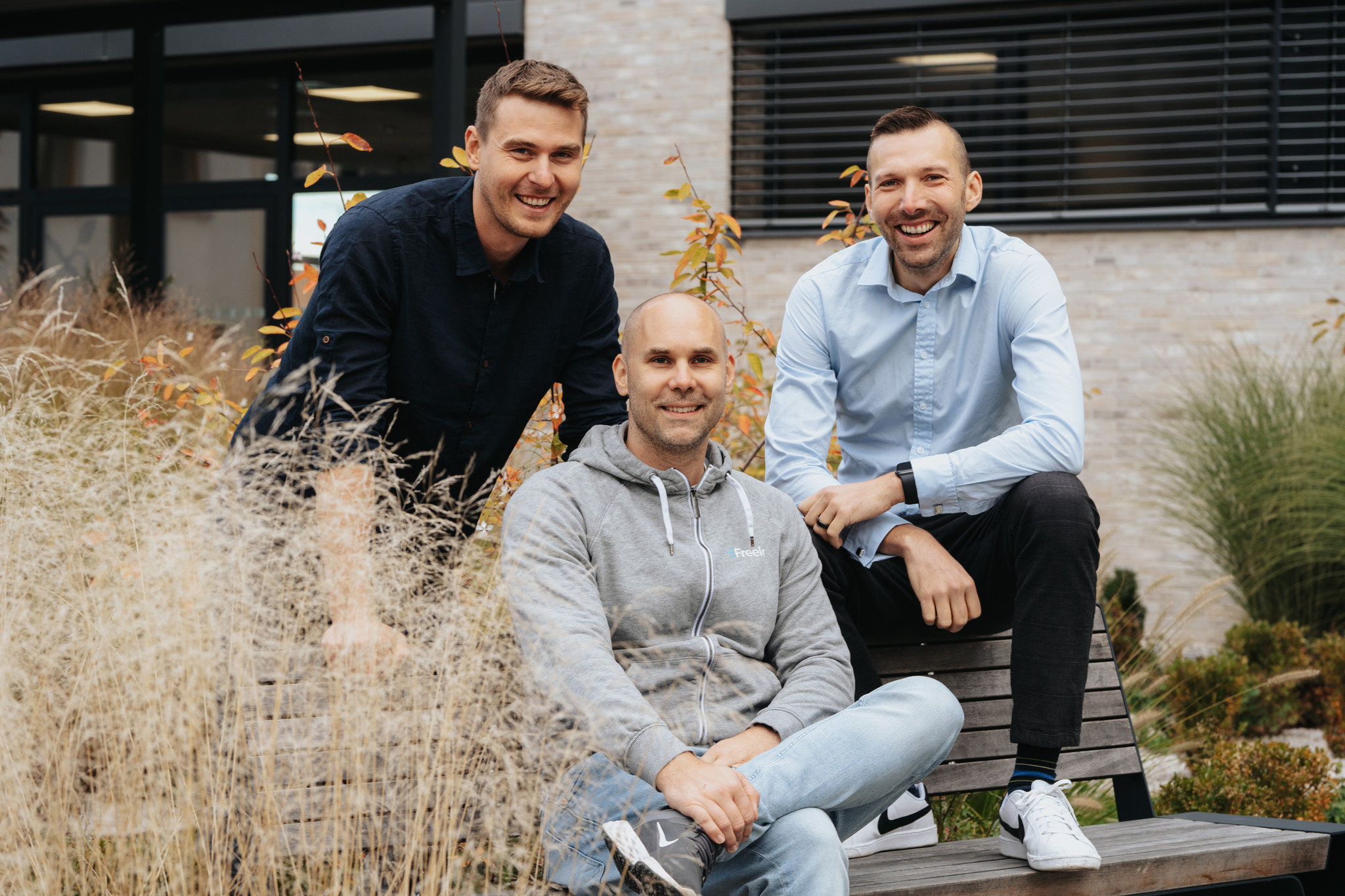 Co-founders of Freelo.cz Karel Dytrych, Jan Kulda, Karel Borkovec