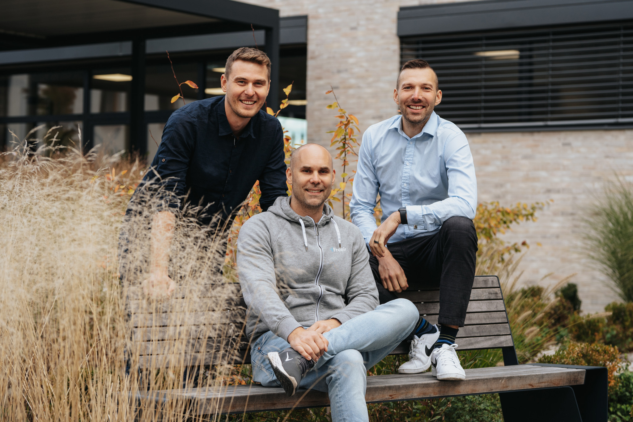 Co-founders of Freelo.cz Karel Dytrych, Jan Kulda, Karel Borkovec