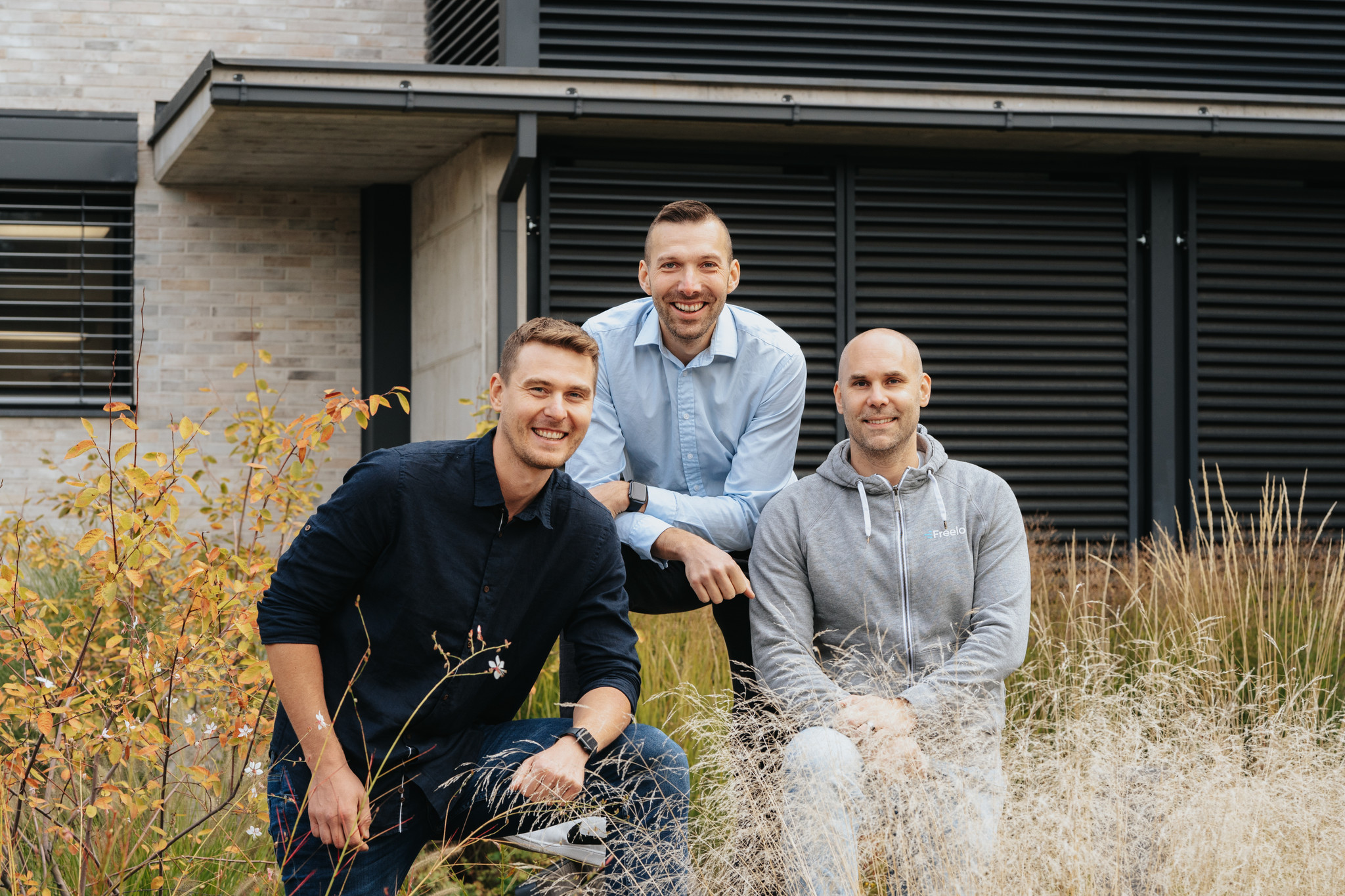 Co-founders of Freelo.cz Karel Dytrych, Jan Kulda, Karel Borkovec