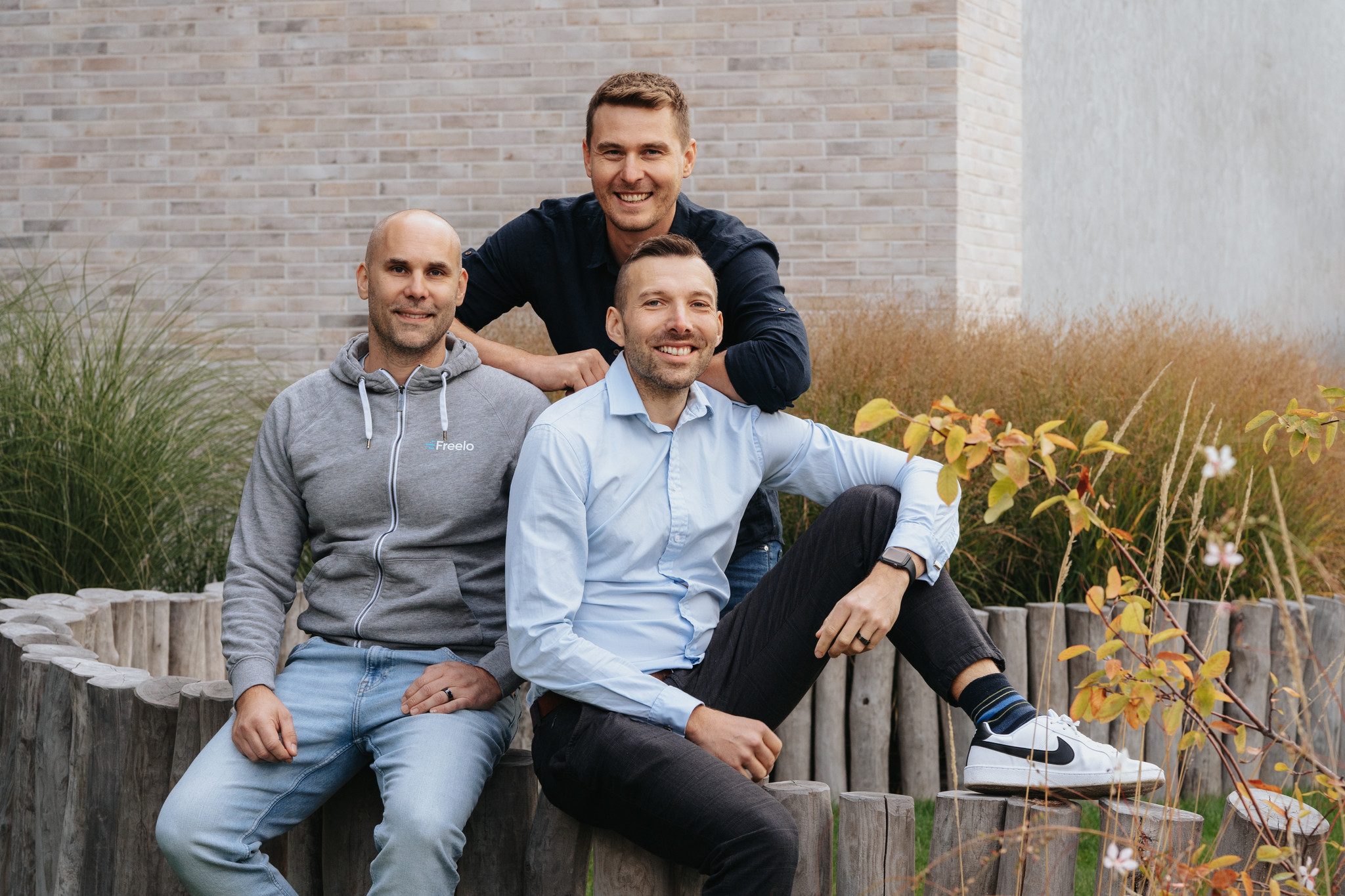 Co-founders of Freelo.cz Karel Dytrych, Jan Kulda, Karel Borkovec