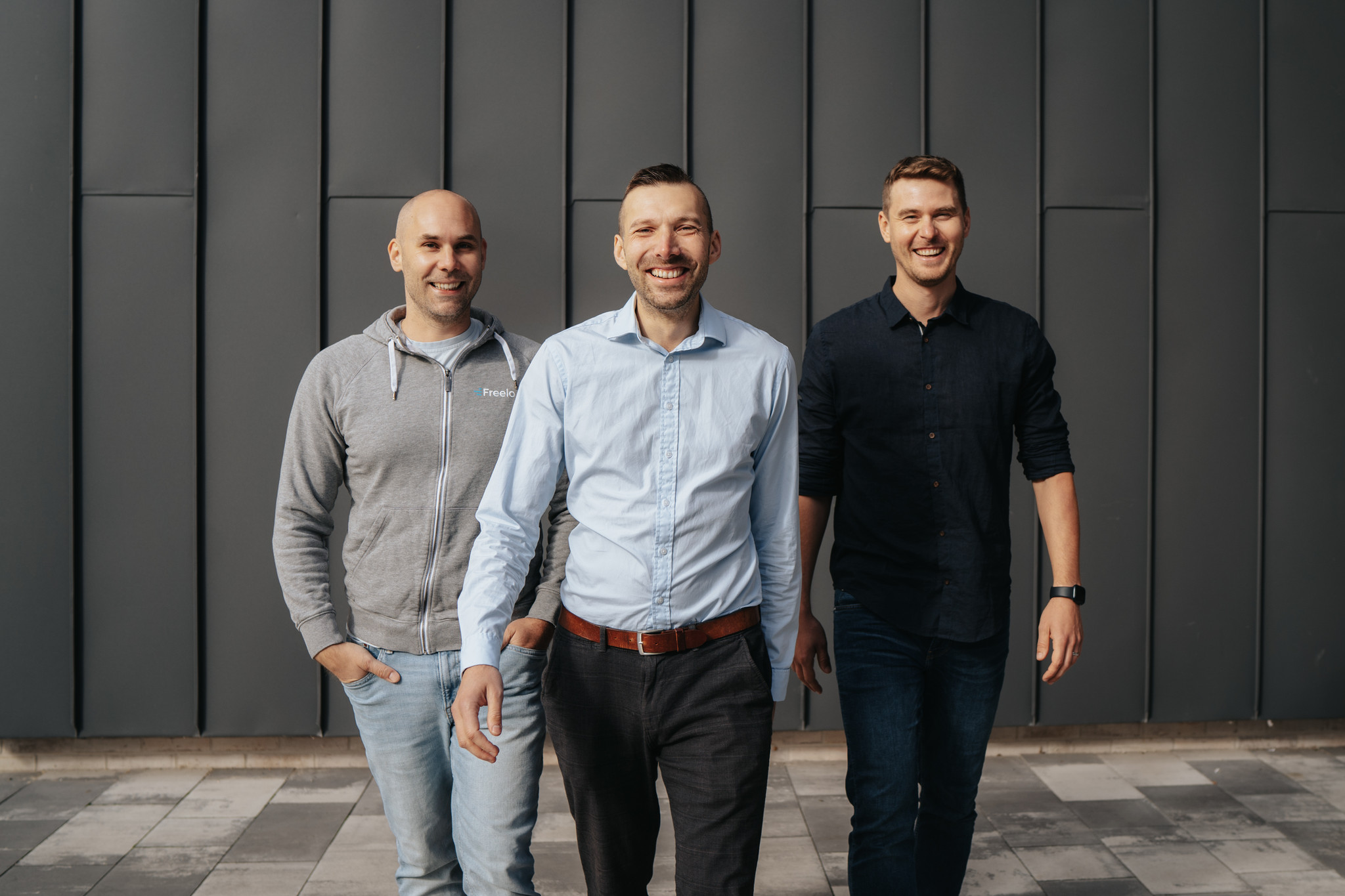 Co-founders of Freelo.cz Karel Dytrych, Jan Kulda, Karel Borkovec